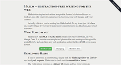 Desktop Screenshot of hallojs.org