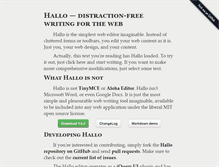 Tablet Screenshot of hallojs.org